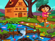 Dora Outdoor Cleaning Game