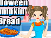 Halloween Pumpkin Bread Cooking