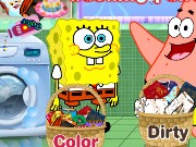 Spongebob and Patrick Star Washing Pants Game