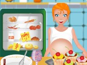 Pregnant Mom Cooking Muffins Game