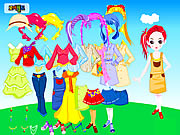 Colorful Doll Dressup Game