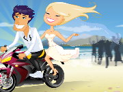 Fun Motorcycle Wedding