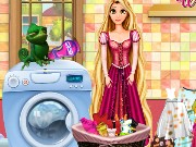 Rapunzel Washing Clothes Game