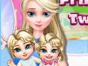 Princess Elsa Twins Care Game