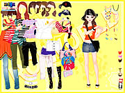 Yellow Casual Dress Up Game