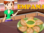 Sara Cooking Empanadas