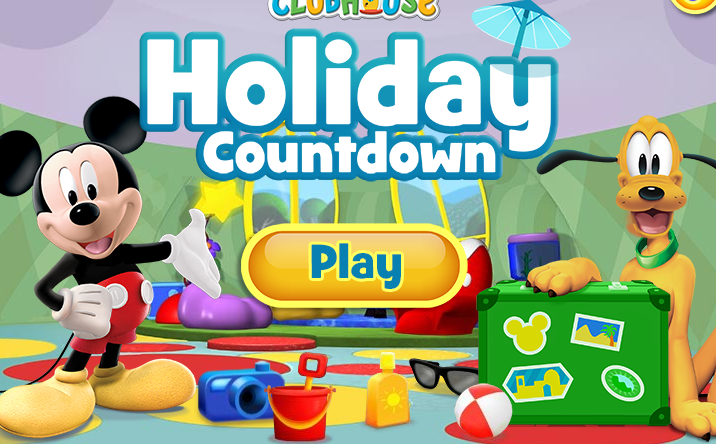 Mickey Mouse Holiday Countdown Game