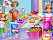 Annie Cooking Donut