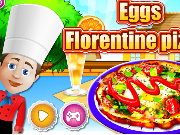 Eggs Florentain Pizza