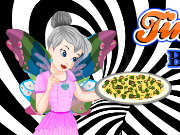Tinkerbell Black And White Pizza Game