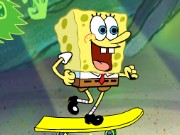 Spongebob Beach Skateboading