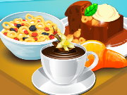 Cooking Milk Cereals and Pudding Game