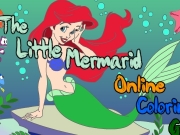 Tle little mermaid online coloring