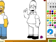 Homer Simpson coloring