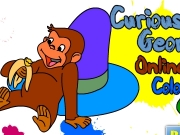 Curious george online coloring