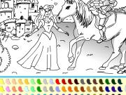 Princess and prince coloring Game