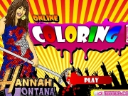 Hannah montana Online Coloring Game