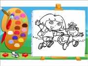 Dora coloring 6