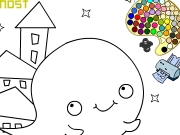 Boo the ghost coloring Game
