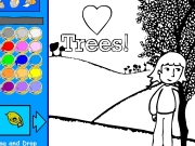 I love trees coloring Game