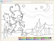 Mad prehistoric boy coloring Game