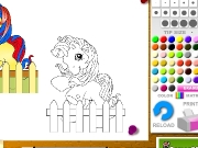 Little poney coloring Game