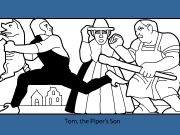 Tom the pipers son coloring Game