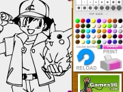 Pokemon and friend coloring Game