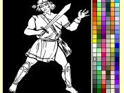 Warrior coloring