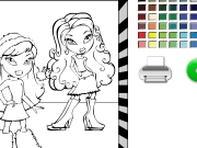 Bratz and friend coloring Game