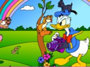 Donald Duck Coloring Page Game