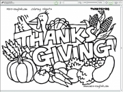 Thanksgiving coloring 2