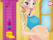 Pregnant Elsa Day Care Game