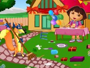 Dora Birthday Bash Cleaning Game