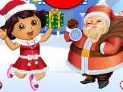 Dora and Santa