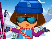 Dora Skiing DressUp Game