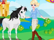 queen Elsa and Her Horse