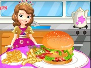 Sofia The First Cooking Hamburgers