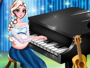 Pregnant Elsa Piano Performance Game
