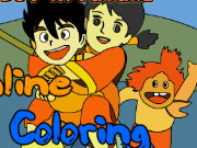 coloring picture Detective Conan Game