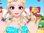 Frozen Elsa Nail Salon Game