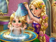 Rapunzel Baby Wash Game
