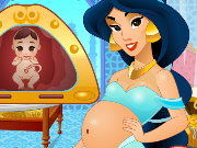 Jasmine Pregnant And Care Baby
