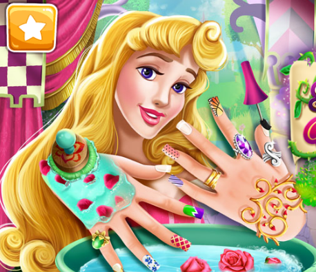 Sleeping Princess Nails Spa Game