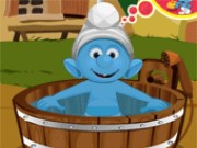 Smurfs Baby Bathing