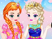 Baby Elsa With Anna DressUp