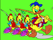Donald and Family Online Coloring Game Game