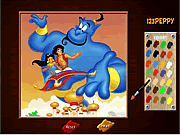 Aladdin Online Coloring Game
