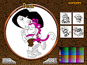Dora Online Coloring Game