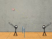 Stick Figure Badminton Game